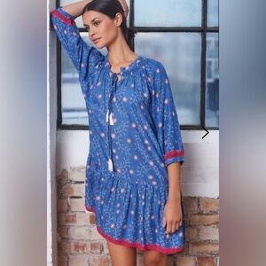 Natalie Martin Stevie Dress Pinwheel Blue